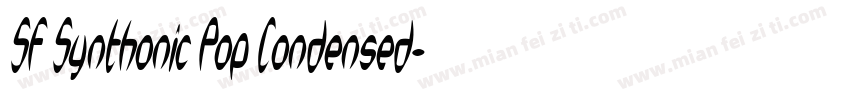 SF Synthonic Pop Condensed字体转换
